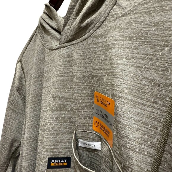 Ariat Rebar Evolution Hooded Sun Long Sleeve Shirt NWT - Picture 3 of 4